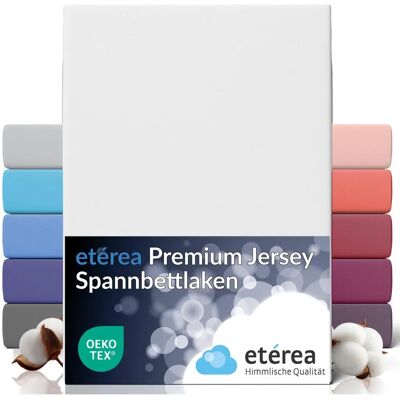étérea Weiße Jersey Spannbettlaken - 90x200 cm étérea Weiße Jersey Spannbettlaken - 90x200 cm