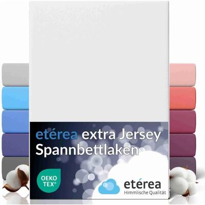 étereá Extra Jersey Spannbettlaken - Weiß - Bettbezug étereá Extra Jersey Spannbettlaken - Weiß - Bettbezug