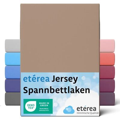 étérea Comfort Jersey Spannbettlaken - 90x200 / 200x200 cm - Taupe étérea Comfort Jersey Spannbettlaken - 90x200 / 200x200 cm - Taupe
