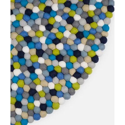 Tapis rond en laine myfelt Fritz - Patchwork multicolore - Usage intérieur - Publicité Tapis rond en laine myfelt Fritz - Patchwork multicolore - Usage intérieur - Publicité
