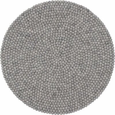 myfelt - Carl - Gris - Ø50 cm - Rug - Publicité myfelt - Carl - Gris - Ø50 cm - Rug - Publicité