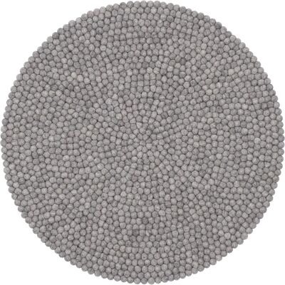 Tapis en laine myfelt Carl - Gris Naturel, 90cm - Publicité Tapis en laine myfelt Carl - Gris Naturel, 90cm - Publicité