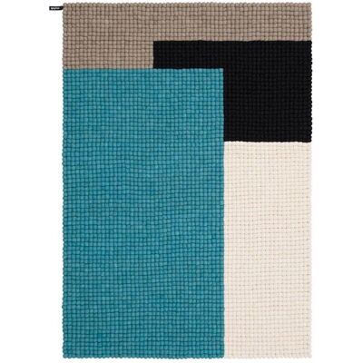 Tapis Cube en Laine Turquoise myfelt - Tapis - Publicité Tapis Cube en Laine Turquoise myfelt - Tapis - Publicité