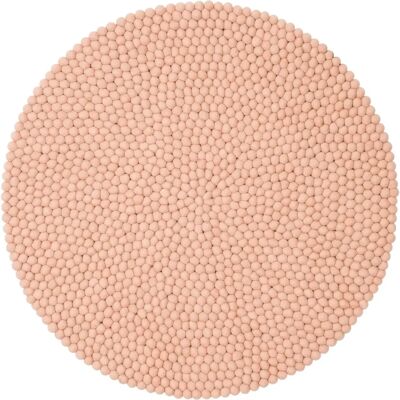 Tapis rond en laine Merle de myfelt - Mosaïque de boules de laine - Publicité Tapis rond en laine Merle de myfelt - Mosaïque de boules de laine - Publicité