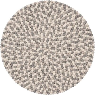 Tapis en boules de feutre Hella de myfelt - Rond, Gris clair, Ø 90cm - Tapis - Publicité Tapis en boules de feutre Hella de myfelt - Rond, Gris clair, Ø 90cm - Tapis - Publicité