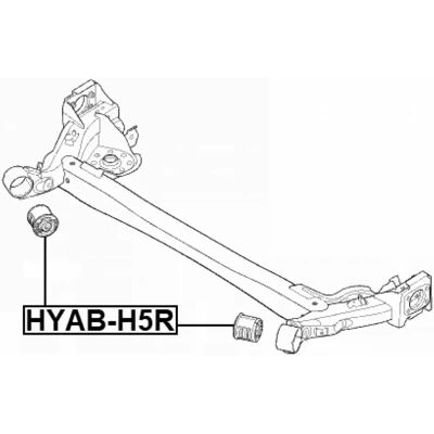FEBEST HYAB-H5R Achterassteun - Achterassteun FEBEST HYAB-H5R Achterassteun - Achterassteun