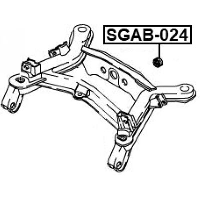 FEBEST SGAB-024 Sospensione - Differenziale per SSANGYONG FEBEST SGAB-024 Sospensione - Differenziale per SSANGYONG