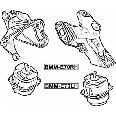 FEBEST BMM-E70LH - Soporte del motor FEBEST BMM-E70LH - Soporte del motor