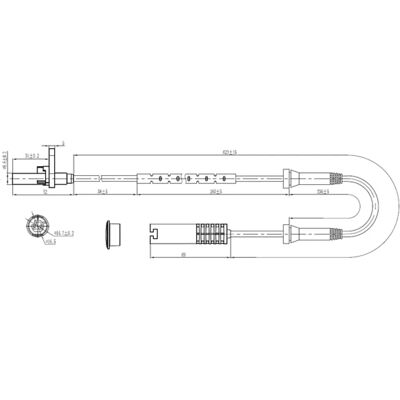 FEBEST 19606-006 Wielssnelheidssensor - OEM compatibel FEBEST 19606-006 Wielssnelheidssensor - OEM compatibel