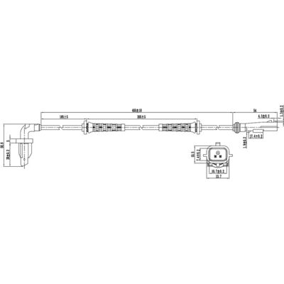 Sensor de velocidad de rueda FEBEST 24606-004 - OEM compatible Sensor de velocidad de rueda FEBEST 24606-004 - OEM compatible