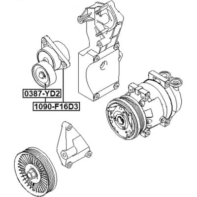 FEBEST 1090-F16D3 - Keilriemen FEBEST 1090-F16D3 - Keilriemen