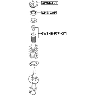 FEBEST GWSHB-F7F-KIT Juego de protección contra polvo de amortiguador - Shock Absorber Dust Cover Kit FEBEST GWSHB-F7F-KIT Juego de protección contra polvo de amortiguador - Shock Absorber Dust Cover Kit