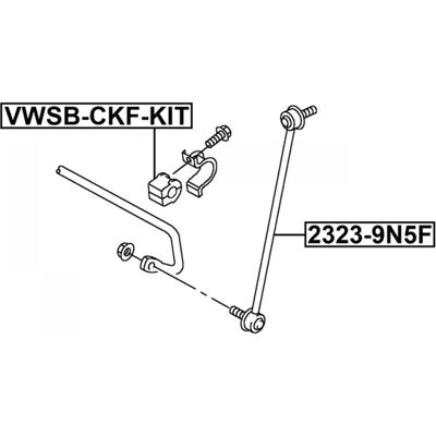 FEBEST VWSB-CKF-KIT - Reparaturset für Stabilisator - Autoersatz FEBEST VWSB-CKF-KIT - Reparaturset für Stabilisator - Autoersatz