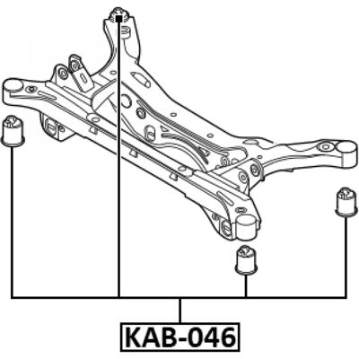 FEBEST KAB-046 - Fjädringsdel - Hyundai OEM-nummer FEBEST KAB-046 - Fjädringsdel - Hyundai OEM-nummer