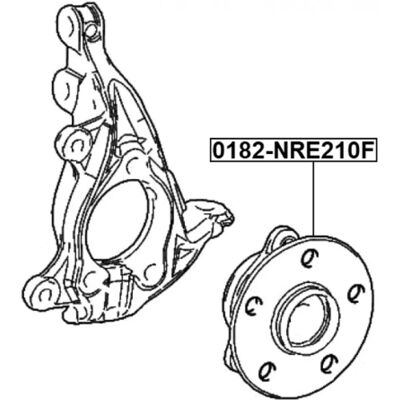FEBEST 0182-NRE210F Vorderes Radnaben für Toyota C-HR FEBEST 0182-NRE210F Vorderes Radnaben für Toyota C-HR