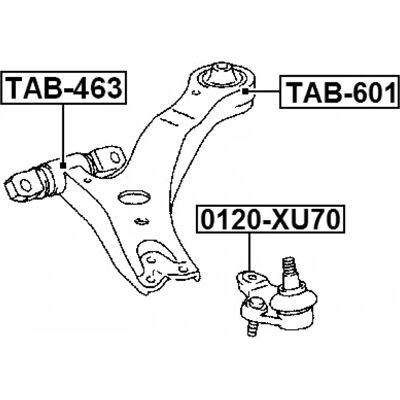 FEBEST 0120-XU70 - Auto-onderdeel FEBEST 0120-XU70 - Auto-onderdeel