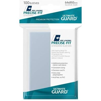 Pochettes Precises de Mise en Place Latérale Ultimate Guard Taille Standard Transparent - Protège-cartes - Publicité Pochettes Precises de Mise en Place Latérale Ultimate Guard Taille Standard Transparent - Protège-cartes - Publicité