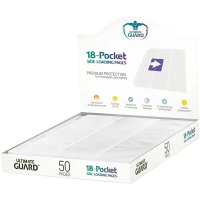 Ultimate Guard 18-Páginas Brancas - Capas para cartas Ultimate Guard 18-Páginas Brancas - Capas para cartas