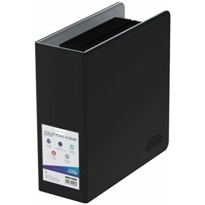 Album di carte Ultimate Guard nero con anelli D da 75mm Album di carte Ultimate Guard nero con anelli D da 75mm