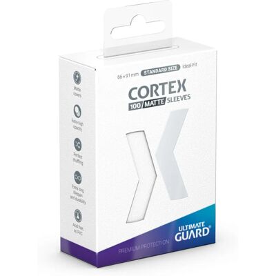 Pochettes Cortex Blanches Ultimate Guard - Taille standard - 100 Pochettes Cortex Blanches Ultimate Guard - Taille standard - 100