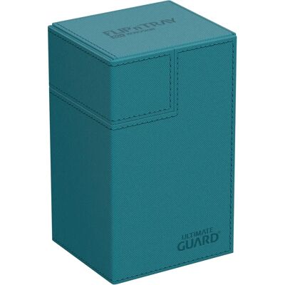 Ultimate Guard Petrol Blue Flip'n'Tray 80+ Boîte à cartes - Accessoires Ultimate Guard Petrol Blue Flip'n'Tray 80+ Boîte à cartes - Accessoires