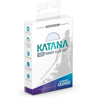 Custodie per carte Katana di Ultimate Guard - Trasparente - Taglia standard Custodie per carte Katana di Ultimate Guard - Trasparente - Taglia standard
