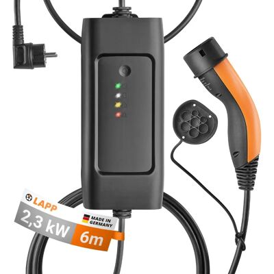 Mobilní nabíjecí stanice LAPP Typ 2 - 2,3KW - Přenosný nabíječka EV Mobilní nabíjecí stanice LAPP Typ 2 - 2,3KW - Přenosný nabíječka EV