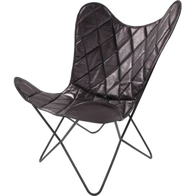 KAYOOM Schmetterling Stuhl Pablo - Sessel, Leder, Schwarz KAYOOM Schmetterling Stuhl Pablo - Sessel, Leder, Schwarz