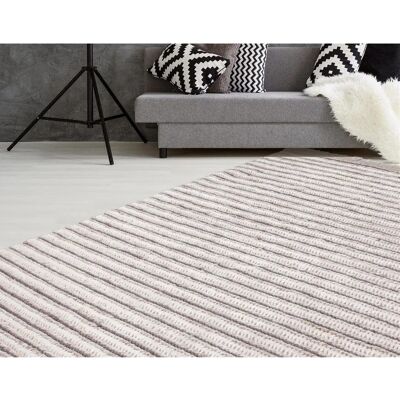 KAYOOM Natura 210 Woll Beige Handgewebter Teppich KAYOOM Natura 210 Woll Beige Handgewebter Teppich