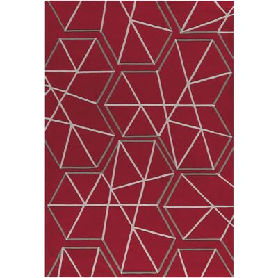 Kayoom Arte Espina Flachflorteppich Spirit 3112 Rot Grau - Teppich Kayoom Arte Espina Flachflorteppich Spirit 3112 Rot Grau - Teppich