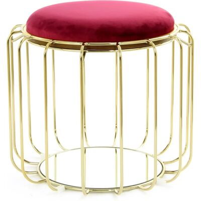 Table d'appoint glamour de Underbar / Tabouret Rouge 50x50x45cm - Publicité Table d'appoint glamour de Underbar / Tabouret Rouge 50x50x45cm - Publicité