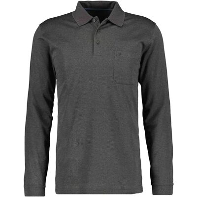 RAGMAN Herren Grau Melange Poloshirt RAGMAN Herren Grau Melange Poloshirt