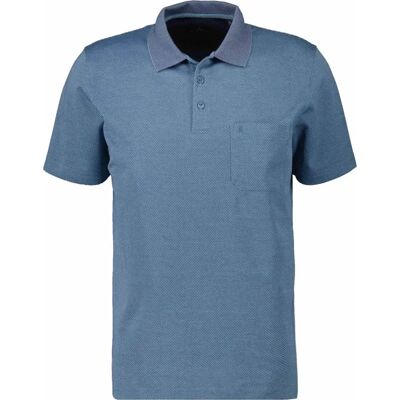 RAGMAN Blauwe Poloshirt L - Casual Korte Mouw RAGMAN Blauwe Poloshirt L - Casual Korte Mouw