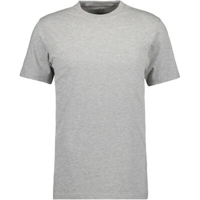 RAGMAN Herren Grau Melange Rundhals T-Shirt - Casual RAGMAN Herren Grau Melange Rundhals T-Shirt - Casual