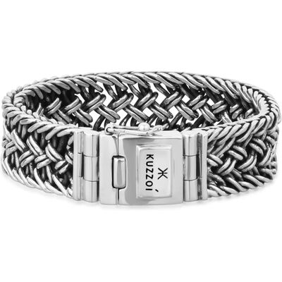 Kuzzoi Herren Silberarmband - Oxidiertes Sterling Silber - 23 cm Kuzzoi Herren Silberarmband - Oxidiertes Sterling Silber - 23 cm