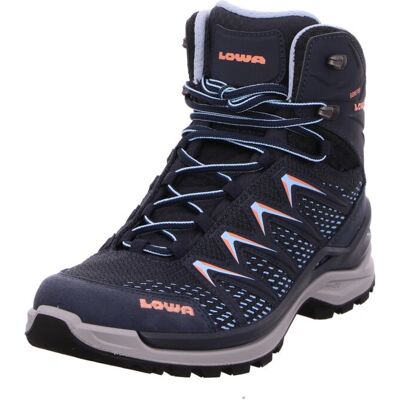 LOWA Innox Pro Gore-Tex Mid Wandelschoenen - Staalblauw/Zalm LOWA Innox Pro Gore-Tex Mid Wandelschoenen - Staalblauw/Zalm