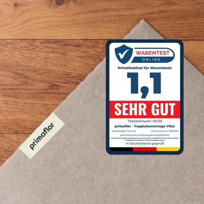 PRIMAFLOR-IDEEN IN TEXTIL - VLIES-STOP PLUS - 160x230 cm - Teppichunterlage PRIMAFLOR-IDEEN IN TEXTIL - VLIES-STOP PLUS - 160x230 cm - Teppichunterlage