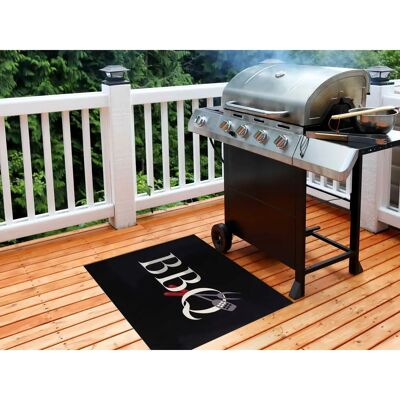 PRIMAFLOR-IDEEN IN TEXTIL BBQ schwarz Fußmatte - Teppich, Feuerfest, Rutschfest, Rechteckig, 120x90cm PRIMAFLOR-IDEEN IN TEXTIL BBQ schwarz Fußmatte - Teppich, Feuerfest, Rutschfest, Rechteckig, 120x90cm