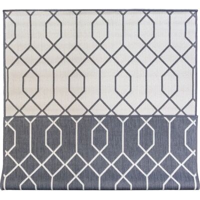 PRIMAFLOR-IDEEN IN TEXTIL OUTDOOR TEPPICH REVERSO - GEO RIVER - 200x280cm - Grau PRIMAFLOR-IDEEN IN TEXTIL OUTDOOR TEPPICH REVERSO - GEO RIVER - 200x280cm - Grau