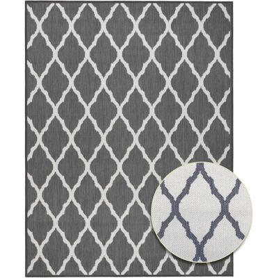 PRIMAFLOR-IDEEN IN TEXTIL Outdoorteppich REVERSO - Round Rhombus - Grau - Teppich PRIMAFLOR-IDEEN IN TEXTIL Outdoorteppich REVERSO - Round Rhombus - Grau - Teppich