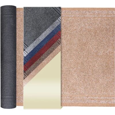 PRIMAFLOR-IDEEN IN TEXTIL Malaga Teppich - 66x1200cm, beiger Schmutzfangläufer, 6mm PRIMAFLOR-IDEEN IN TEXTIL Malaga Teppich - 66x1200cm, beiger Schmutzfangläufer, 6mm