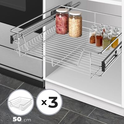 Jago - 50cm Kihúzható Fiókok - Szervezze Konyhaszekrényeit Jago - 50cm Kihúzható Fiókok - Szervezze Konyhaszekrényeit