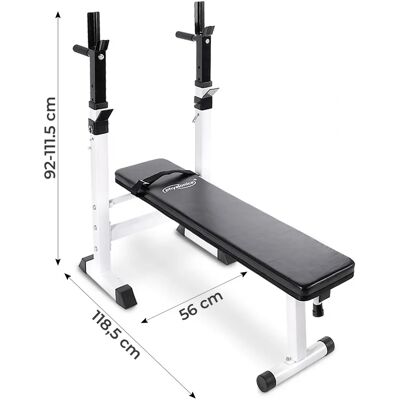 Regulowana i składana ławka treningowa PHYSIONICS - Max 200kg - Sprzęt do siłowni Regulowana i składana ławka treningowa PHYSIONICS - Max 200kg - Sprzęt do siłowni