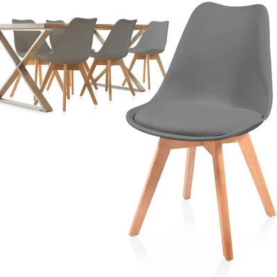 Szürke skandináv étkezőszék MIADOMODO - Stabil, Elegáns, Sokoldalú Szürke skandináv étkezőszék MIADOMODO - Stabil, Elegáns, Sokoldalú