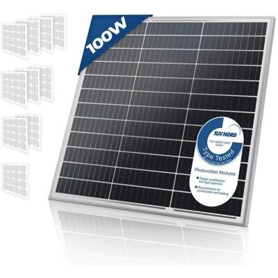 SunPower - 100W Monokristályos Napelem - Vízálló, Egyszerű Telepítés SunPower - 100W Monokristályos Napelem - Vízálló, Egyszerű Telepítés