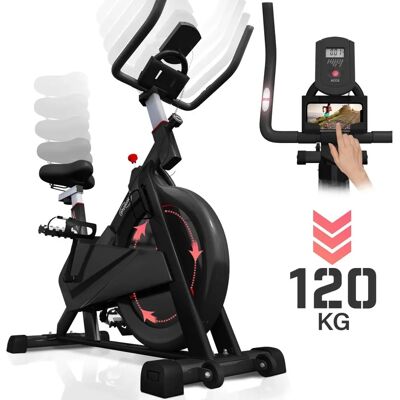 Physionics - Rower Stacjonarny - LCD, 8kg Koło Zamachowe, Regulowane Siedzenie i Kierownica Physionics - Rower Stacjonarny - LCD, 8kg Koło Zamachowe, Regulowane Siedzenie i Kierownica