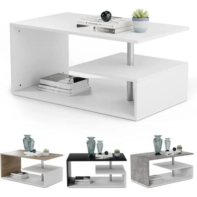 MIADOMODO Fehér Modern Kávéasztal - Több Szint MIADOMODO Fehér Modern Kávéasztal - Több Szint