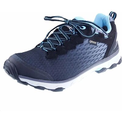 Merk Meindl Activo Sport Lady GTX - Lichtgewicht Multisportschoenen - Zwart/Blauw Merk Meindl Activo Sport Lady GTX - Lichtgewicht Multisportschoenen - Zwart/Blauw
