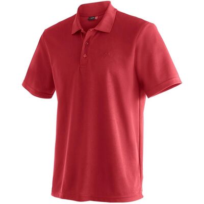 Maier Sports Ulrich Rot Polo - Atmungsaktiv, Schnelltrocknend, Outdoor Maier Sports Ulrich Rot Polo - Atmungsaktiv, Schnelltrocknend, Outdoor