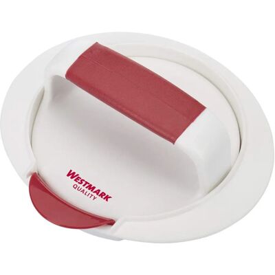 WESTMARK Presse à hamburger - Plastique durable - Blanc/Rouge - 62332260 WESTMARK Presse à hamburger - Plastique durable - Blanc/Rouge - 62332260